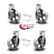 Service Caster 10 Inch Extra Heavy Duty Semi Steel Cast Iron Caster Swivel Locks 2 Brakes, 4PK SCC-KP92S1030-SSR-SLB-BSL-2-BSL-2 - alternate 2